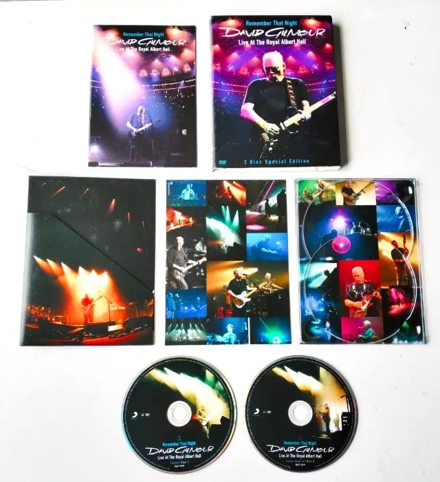 Box DVD Duplo David Gilmour (Digipak com Luva) - Álbum: Remember That Night - 2007 