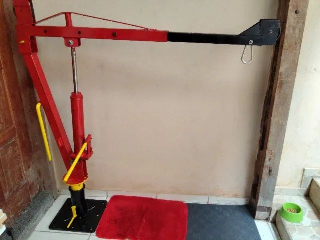 Guincho Hidráulico giratório 2x1 com roldanas para cabo de aço  Giratório 600 kg - Foto 2