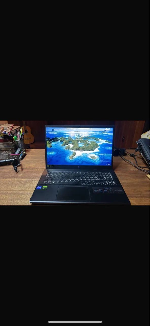 Notebook Gamer Acer Nitro V15, i7 e Placa de vídeo +Setup Gamer completo