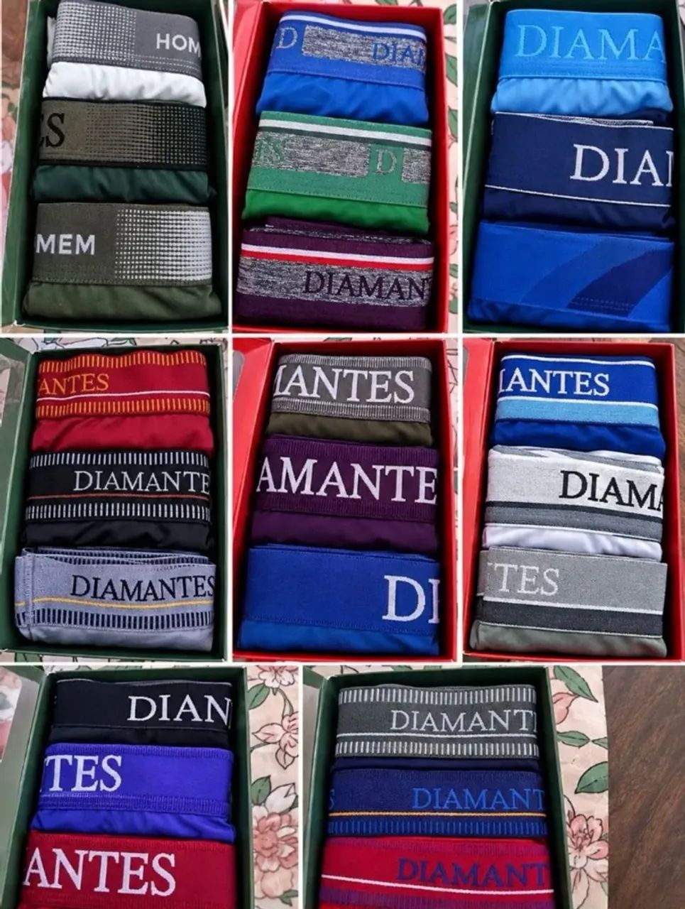 Cueca diamante parcelado