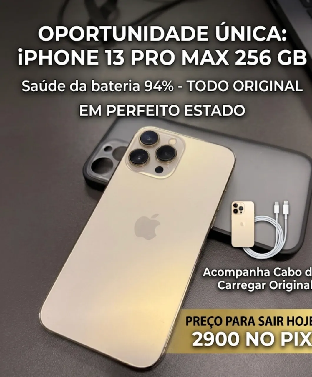 IPhone 13 Pro Max 256gb Gold - Celulares e Smartphones - Assunção