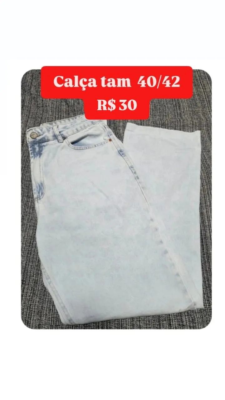 Calça jeans wide leg