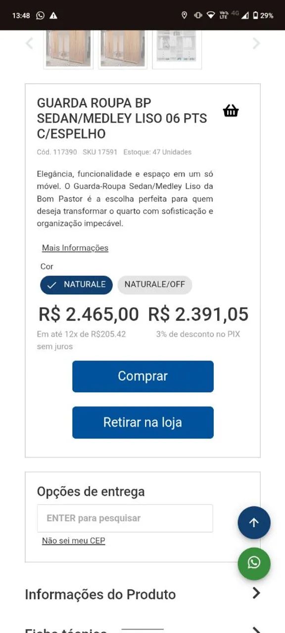 Guarda roupa nunca usado  - Foto 5