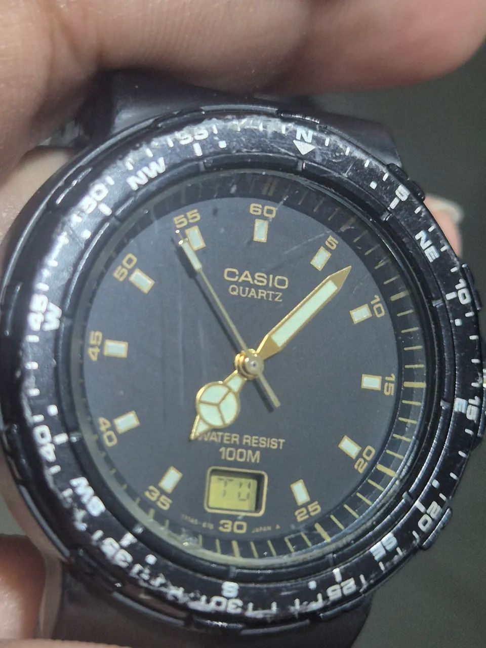 Relógio CASIO  MLW-200  ANADIGI  100 METROS   -   FUNCIONANDO PERFEITAMENTE