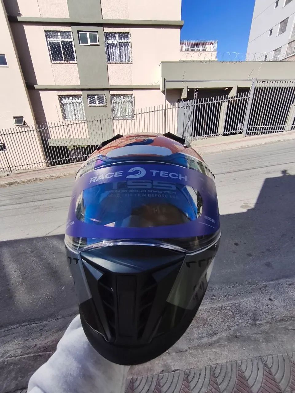 Capacete Race Tech Volt Ninja Silver  - Foto 4