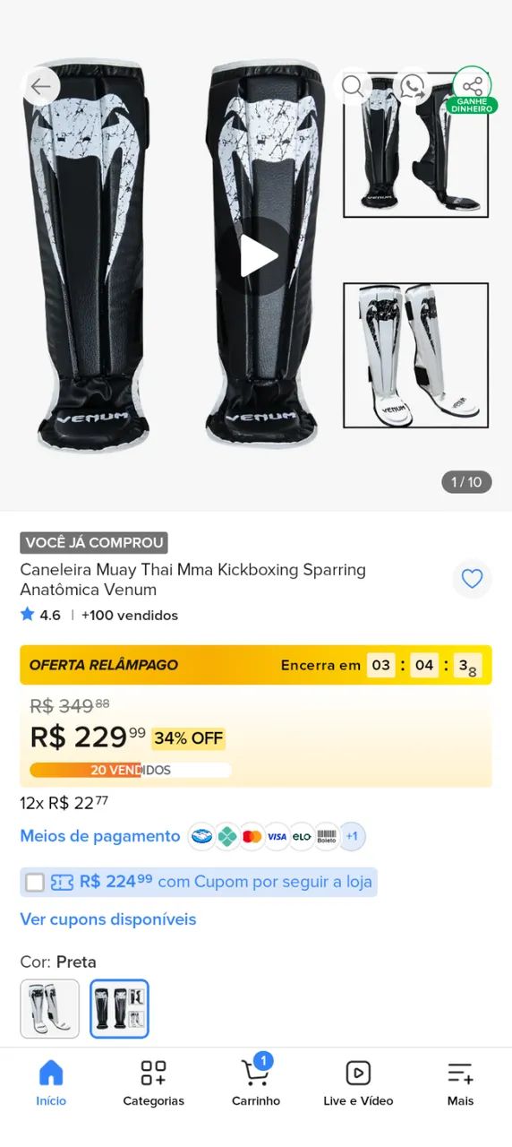 Caneleira de muaythai  - Foto 3