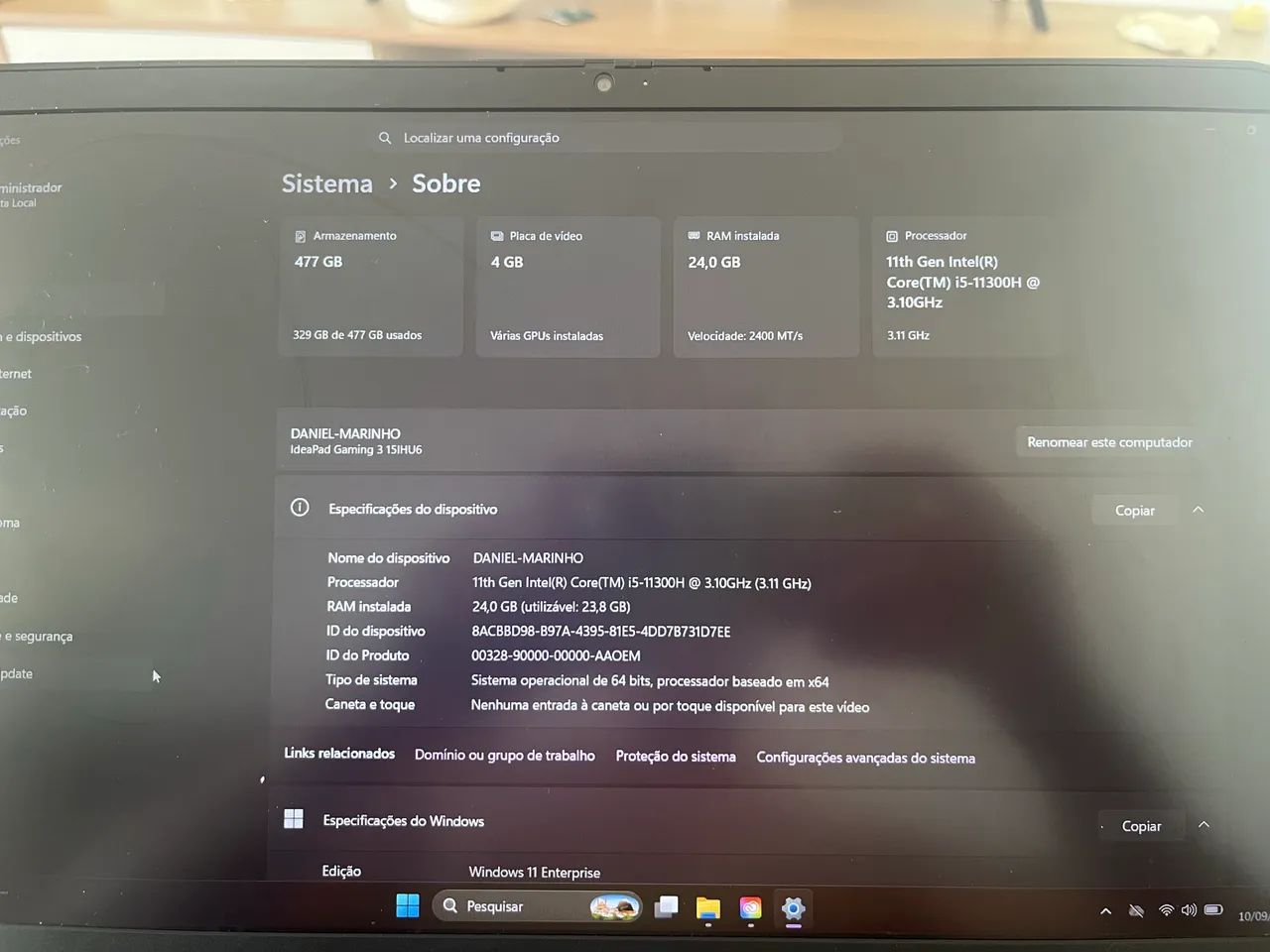 Notebook Lenovo gamer i5 24gb ram trocas e parcelo - Foto 2