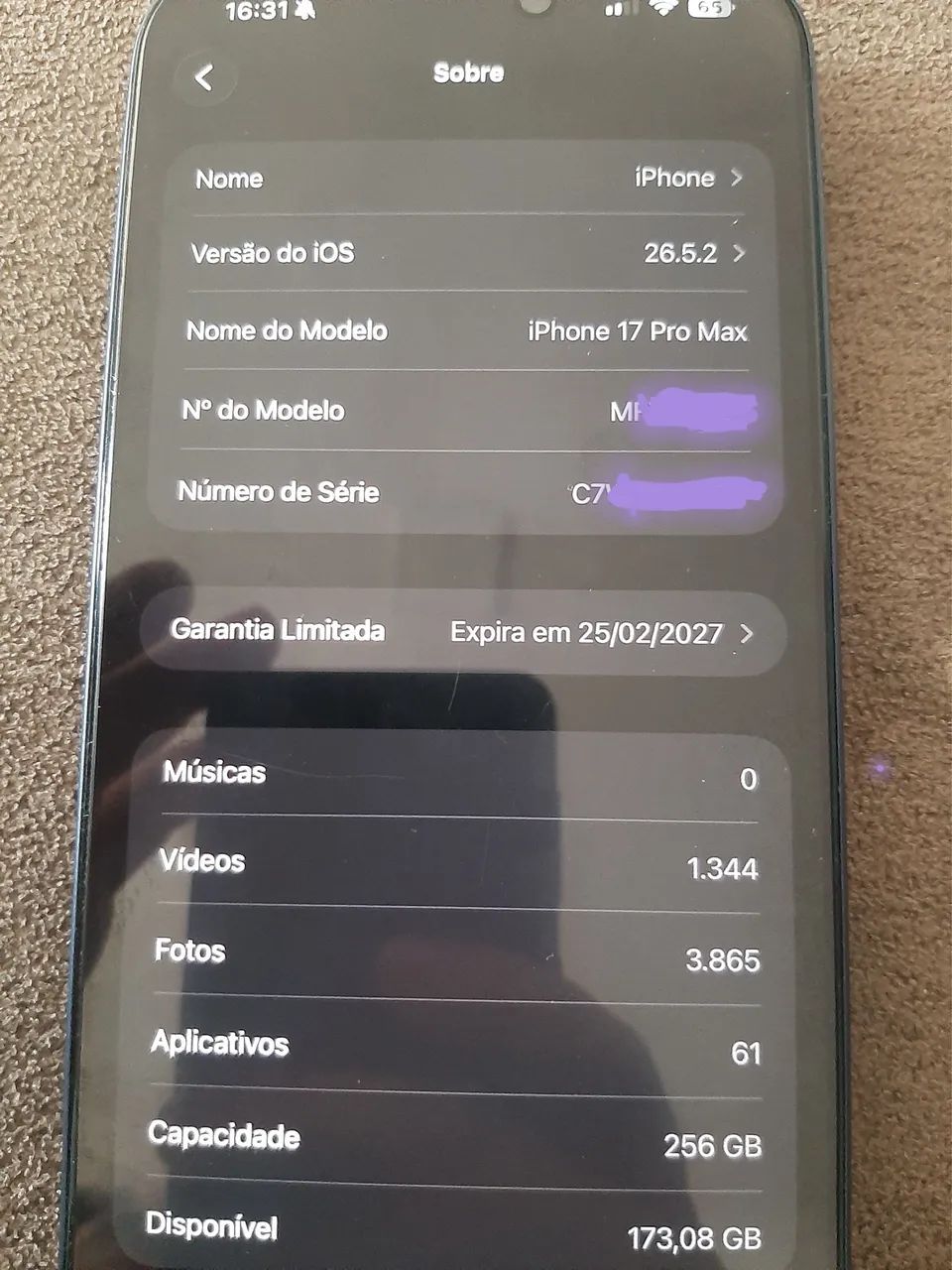 iPhone 17 pro Max 256 GB azul titânio  - Foto 4