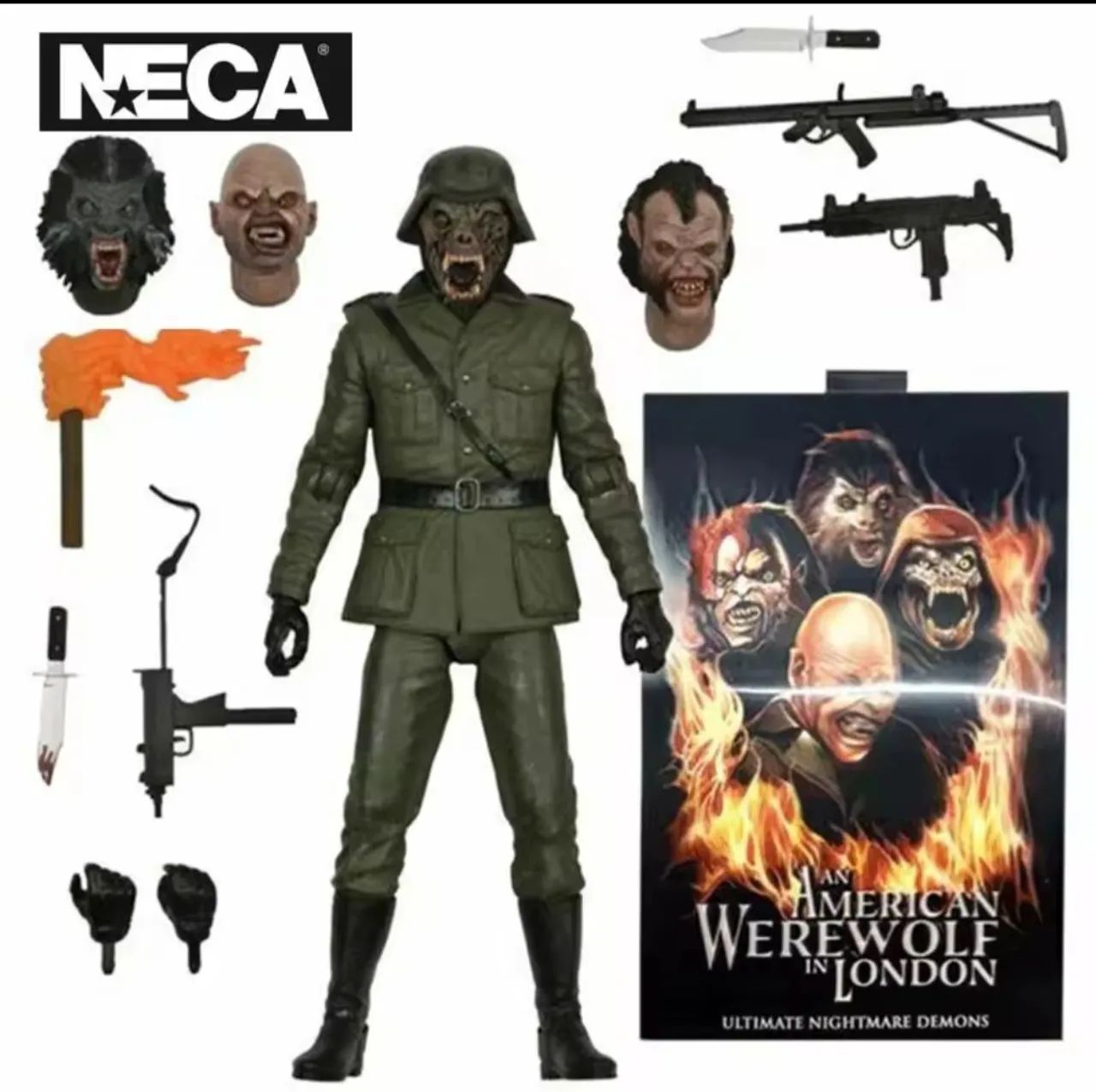 Boneco lobisomem americano em Londres neca toys action figure terror Werewolf london - Foto 2
