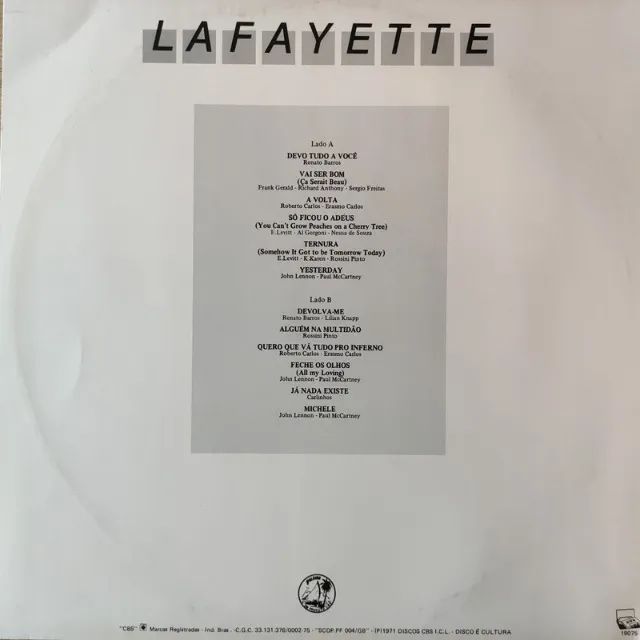 Disco de Vinil LP Lafayette - Apresenta Os Sucessos - Foto 2