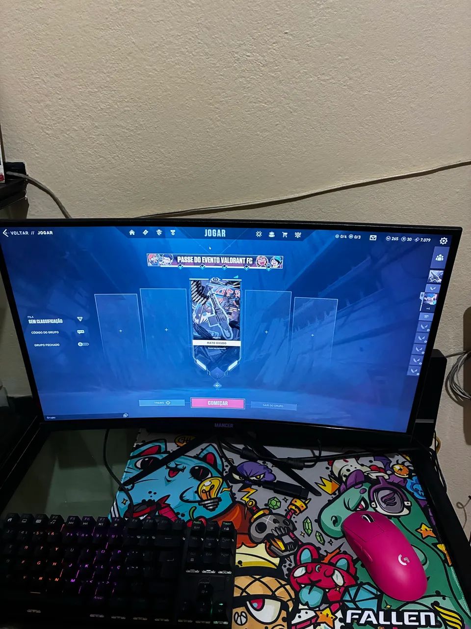 monitor curvo mancer valak 180hz - Foto 2