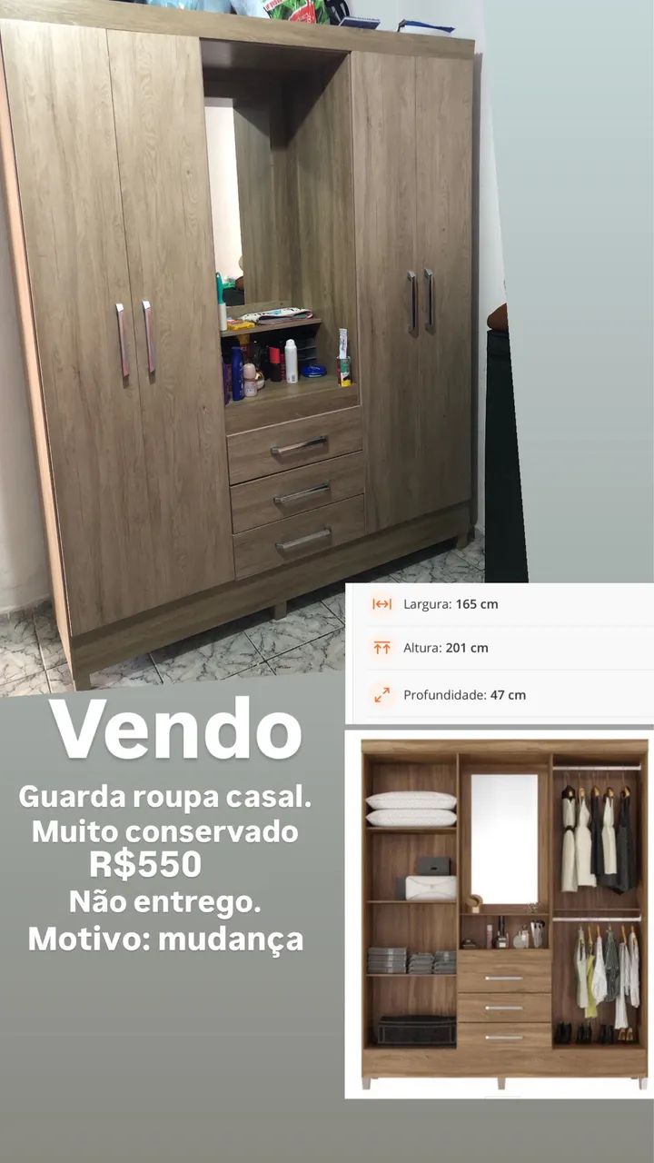 Guarda roupa casal