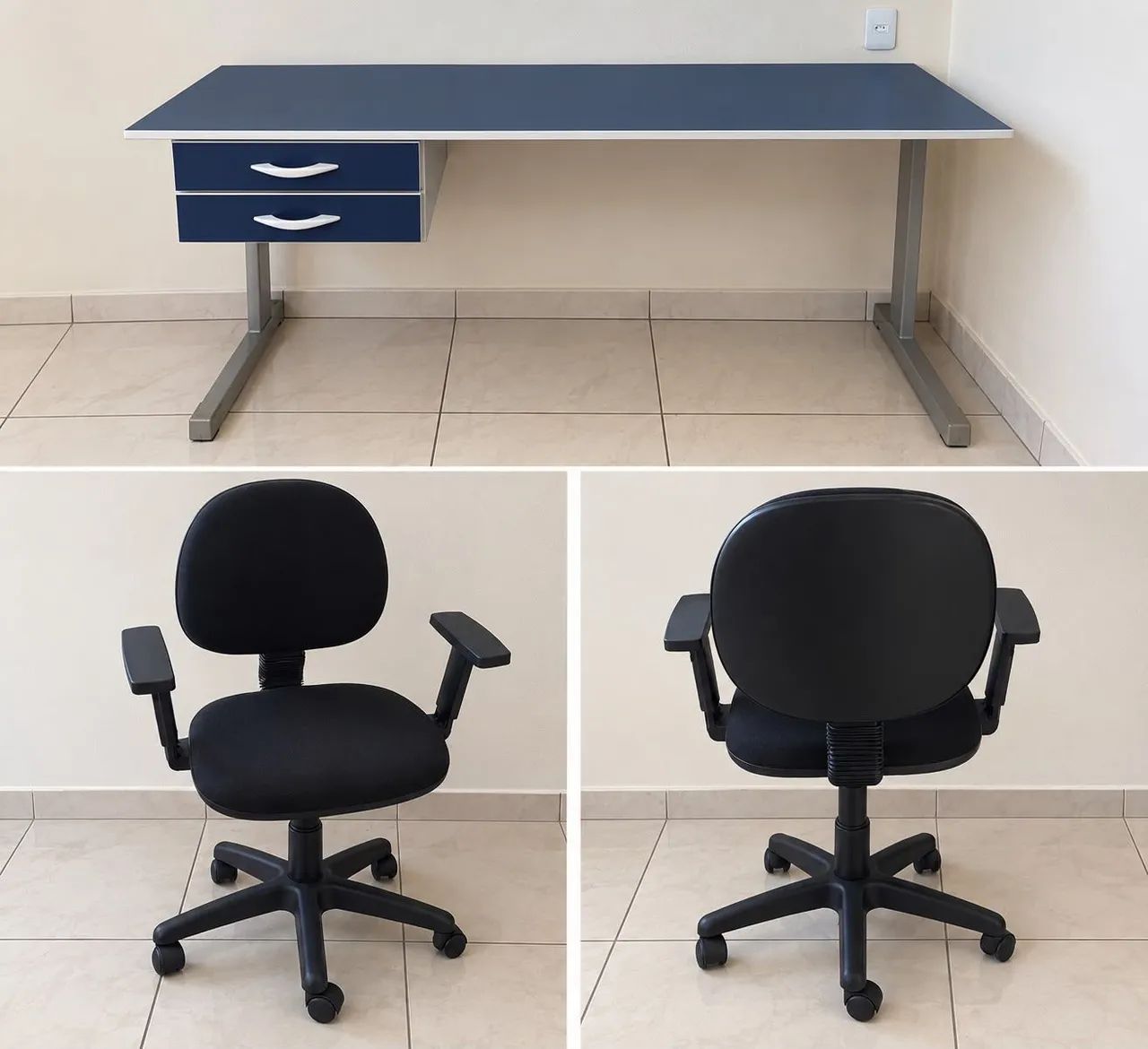 Mesa de escritório com cadeira 