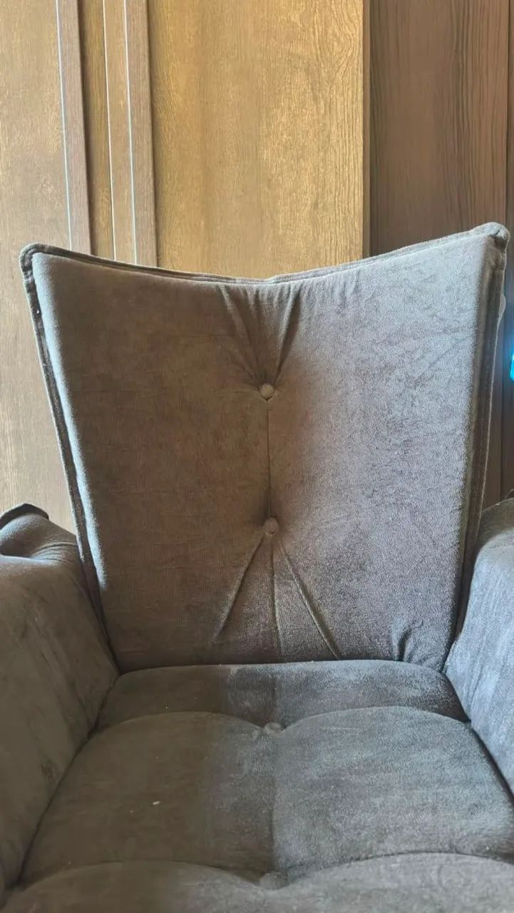Poltrona Decorativa Opala em Suede Marrom - Foto 3