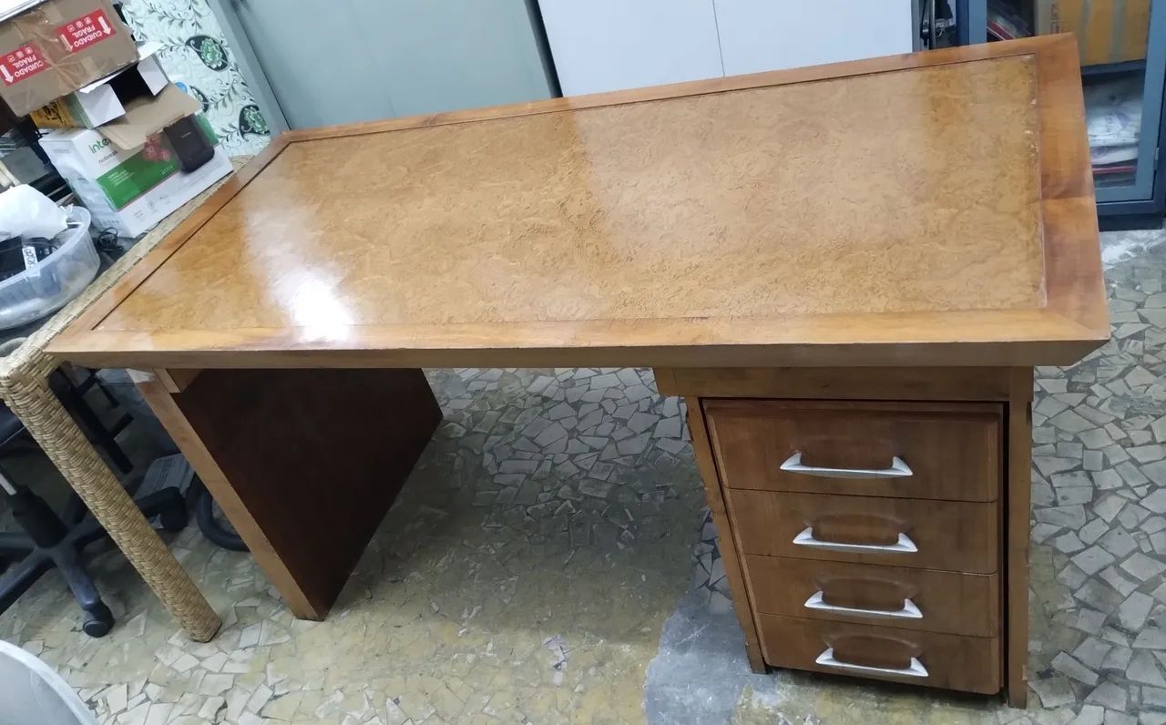 Escrivaninha para escritório antiga 160 x 80 - Foto 3