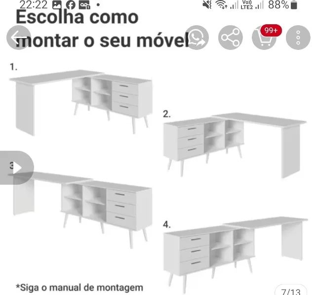 Escrivaninha, penteadeira  - Foto 3