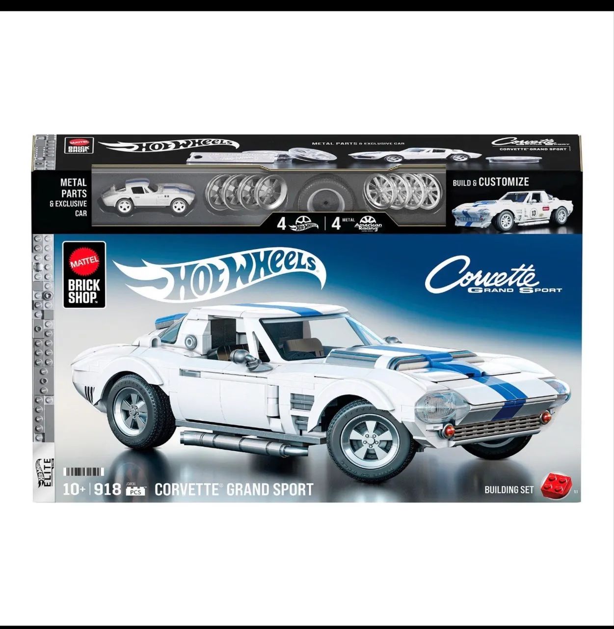 LACRADO - Hot Wheels Brick Shop Corvette Grand Sport 918 peças