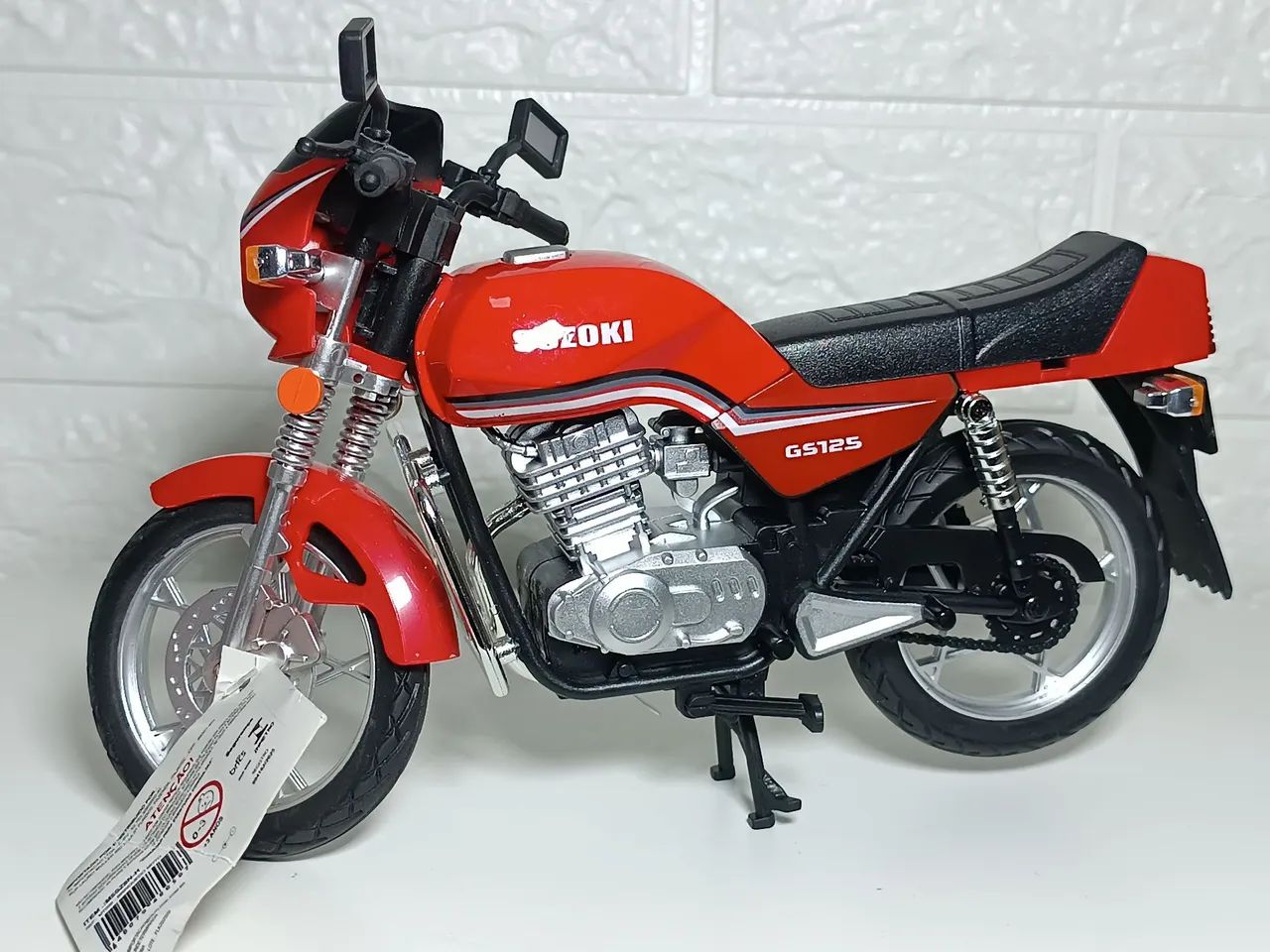Miniatura moto escala 1/18 com som e luz  - Foto 2