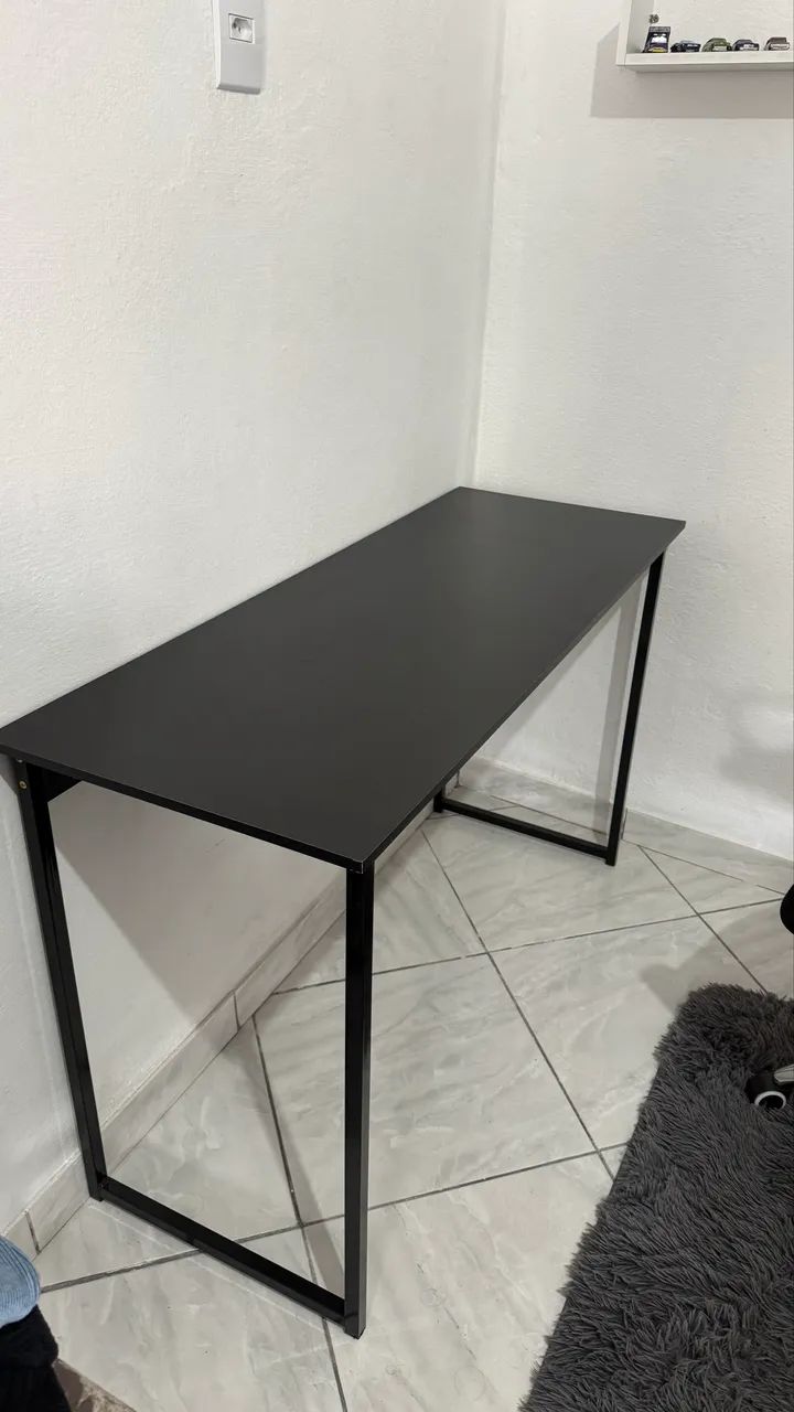 Mesa de escritório preta - Foto 2