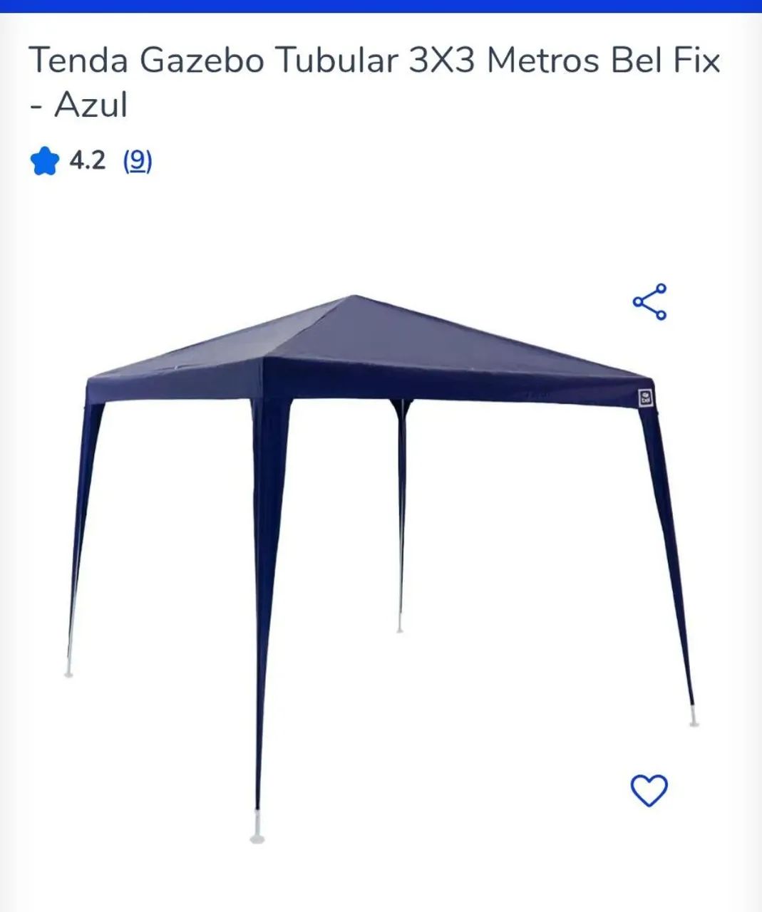 Tenda gazebo 3x3 