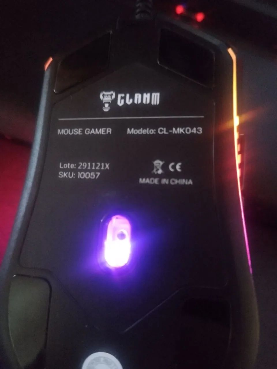 MOUSE CLANM GAMER RGB 10K DPI - Foto 3