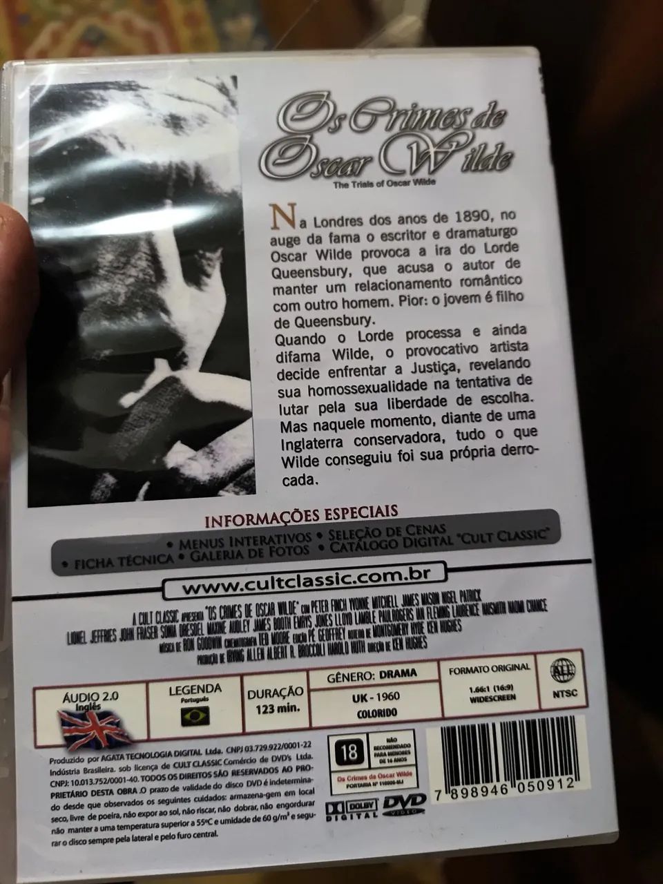 Dvd os crimes de Oliver Wilde (des-lacrado) - Foto 2