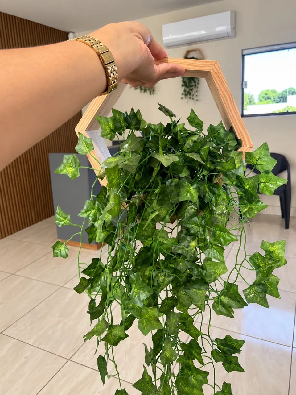NICHO HEXAGONAL + PLANTA ARTIFICIAL - Foto 3