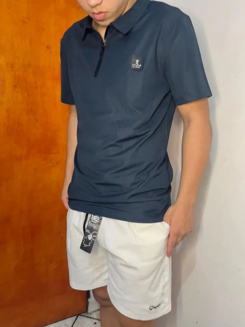 Calção masculino brim com elastano MR2.