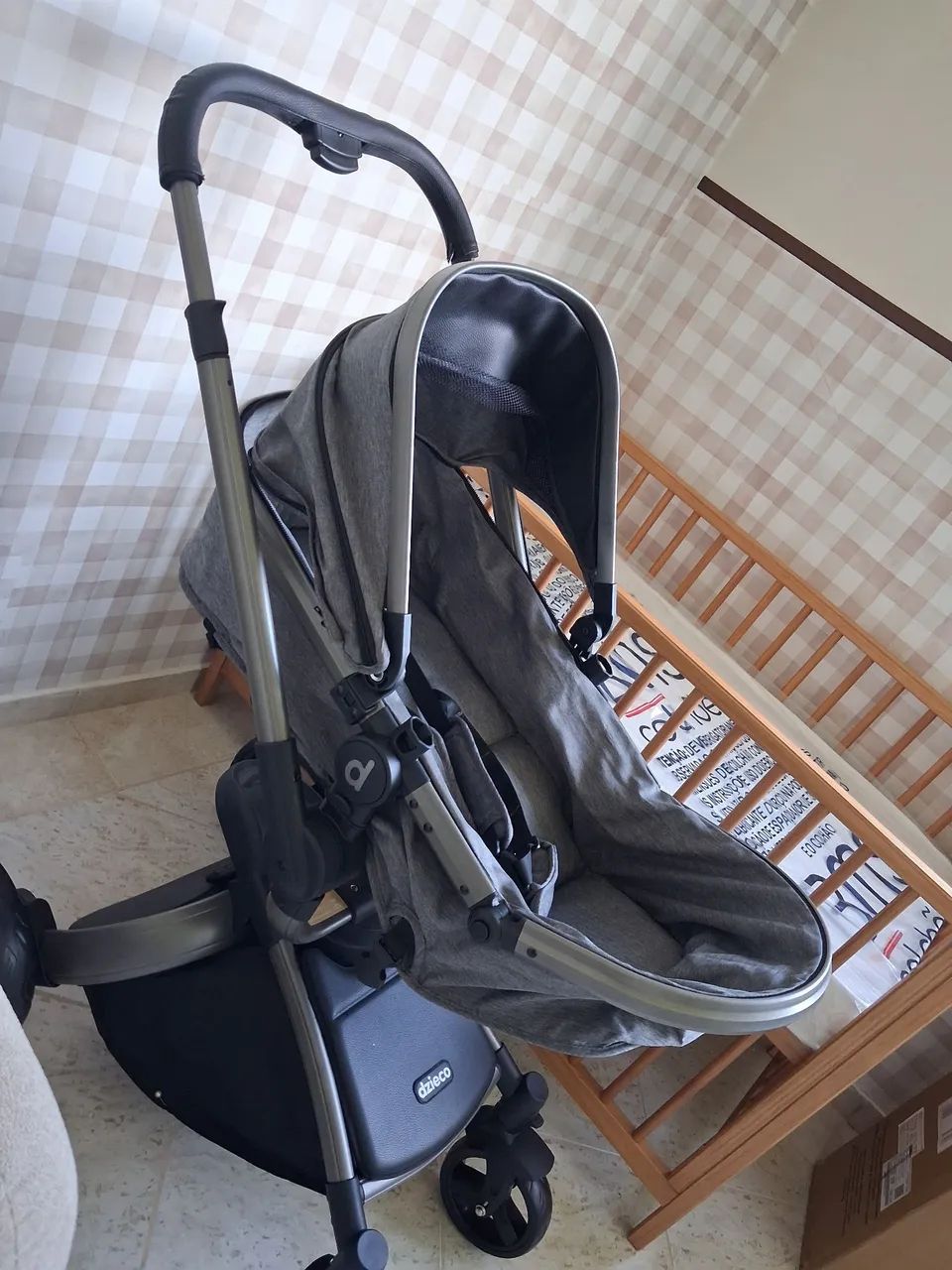 NOVO - Carrinho Vulkan Silver - Galzerano Reversível Com Giro 360