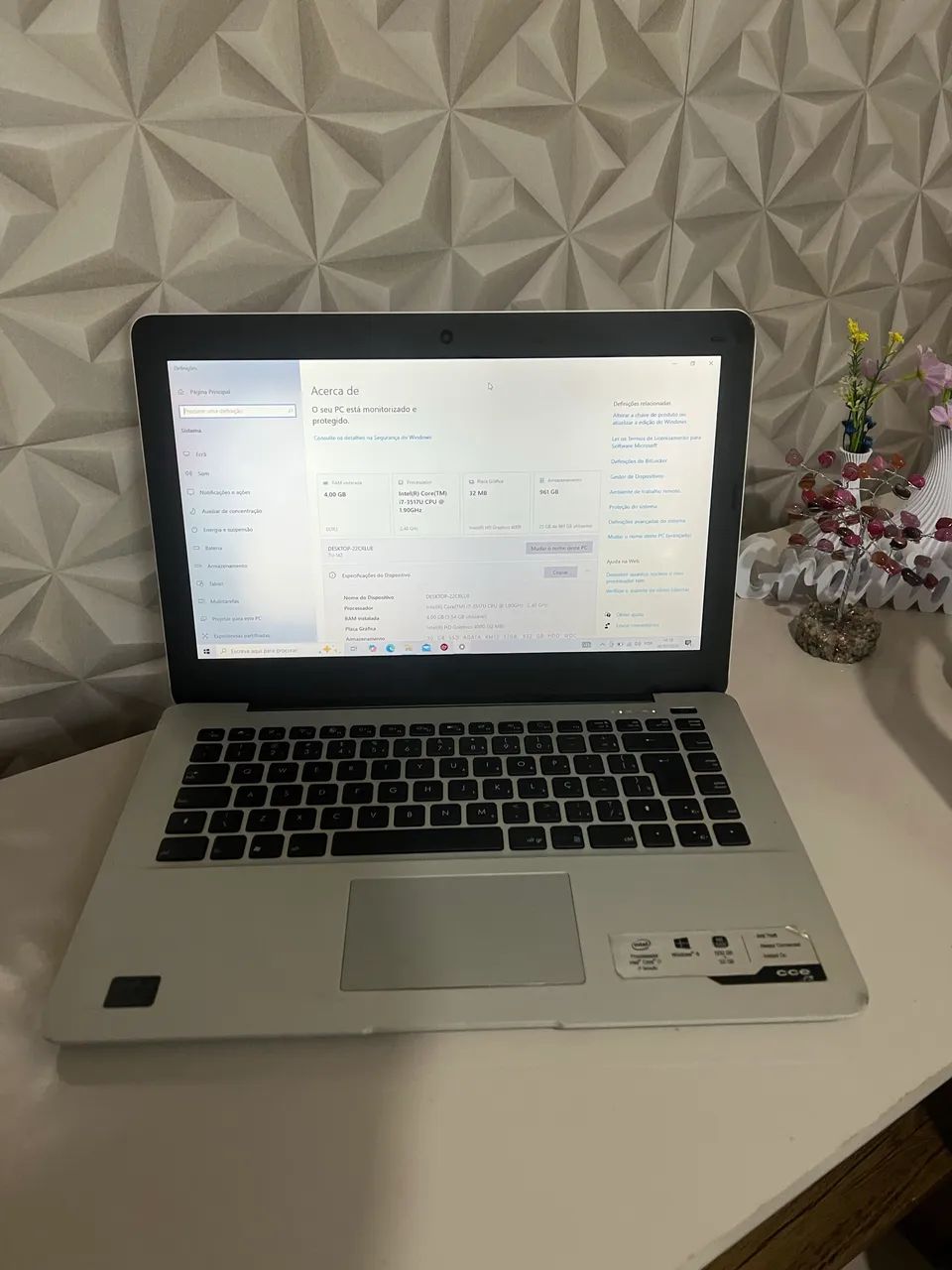 NOTEBOOK WIN - Intel Core i7 | SSD + HD | R$ 630,00 - Foto 2