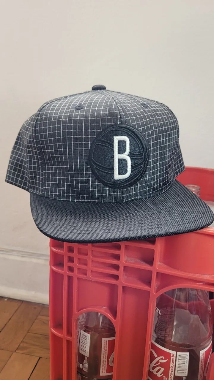 Boné Mitchell & Ness NBA Brooklyn Nets Aba Reta Snapback Shell Masculino Usado Original