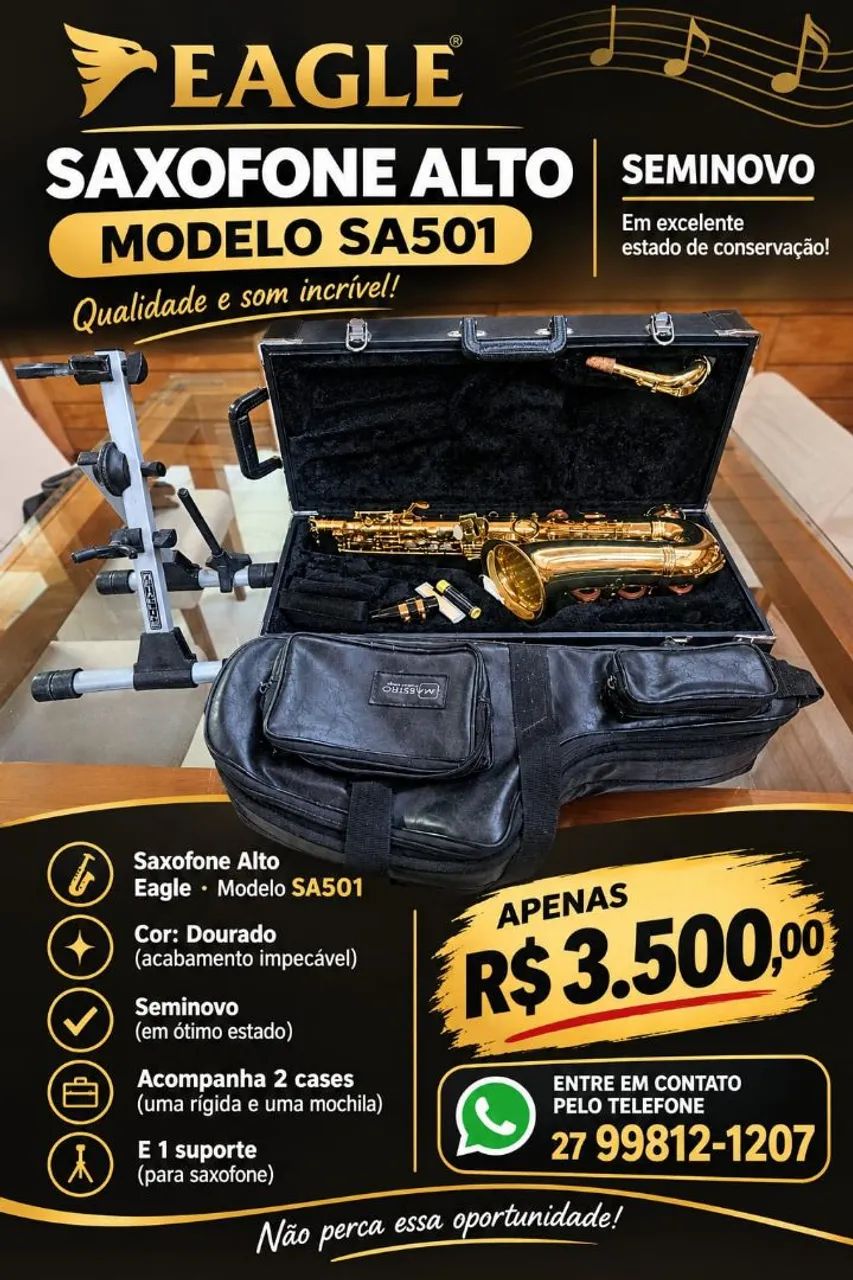 Saxofone alto Eagle - Foto 5