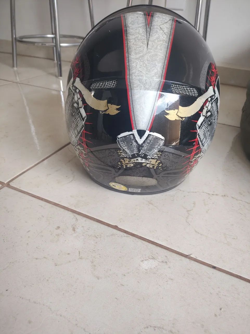 Capacete ls2 número 60 com vizeira camaleão  - Foto 4