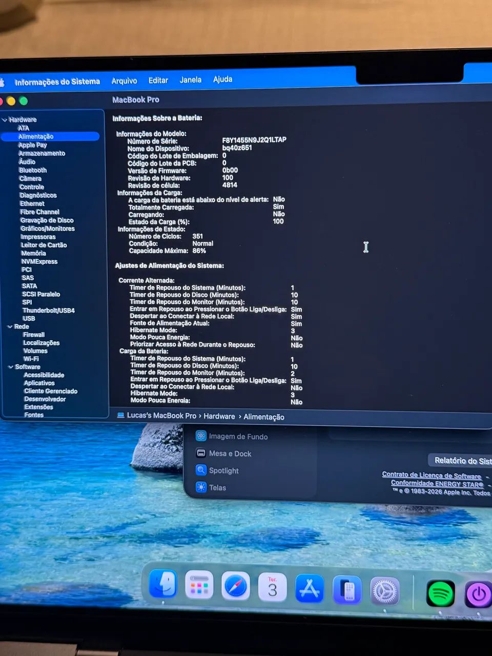 Apple MacBook Pro 14" M1 Pro 10Core CPU/16Core GPU, 16GB, 1TB Cinza Espacial - 86% - Foto 5