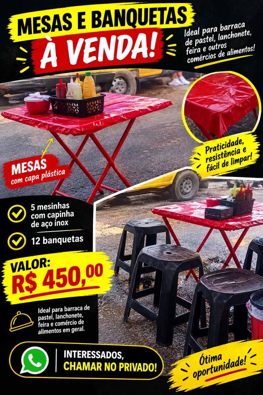 Vende se kit para barraca de pastel/ lanchonete 