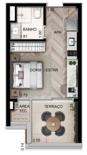PLANTA 31m²