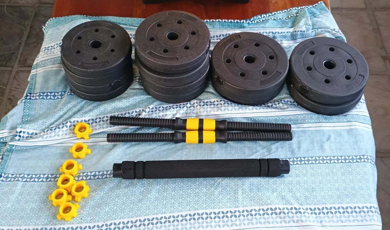 KIT MUSCULAÇÃO 25kg