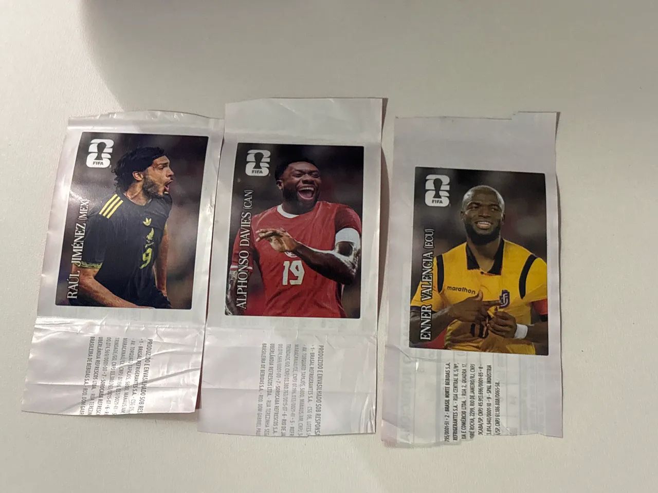 Figurinhas da Copa 2026 Coca Cola Panini
