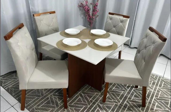 COMBO SALA: BUFFET + MESA DE JANTAR 90X90 CM - Foto 2