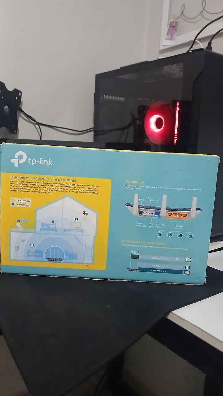ROTADOR TP-LINK ARCHER C20 AC750 USADO - Foto 3