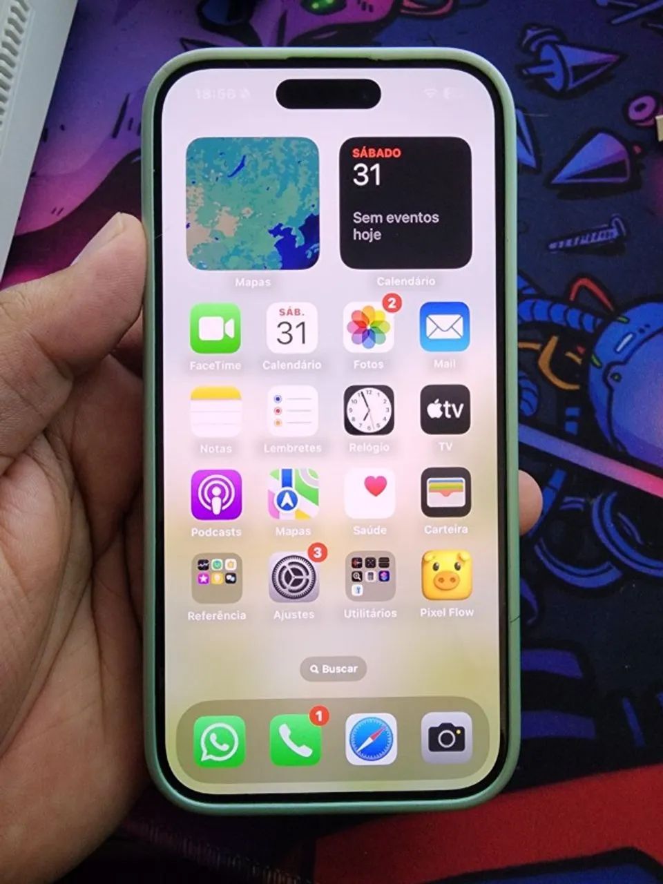 Iphone 15 PRO 128GB Cinza usado - Foto 2