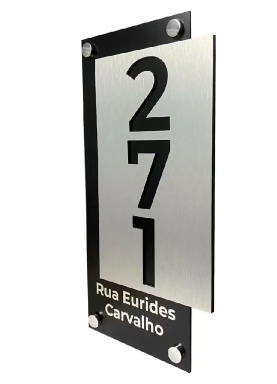 PLACA DE ENDEREÇO PARA CASA OU COMÉRCIO 