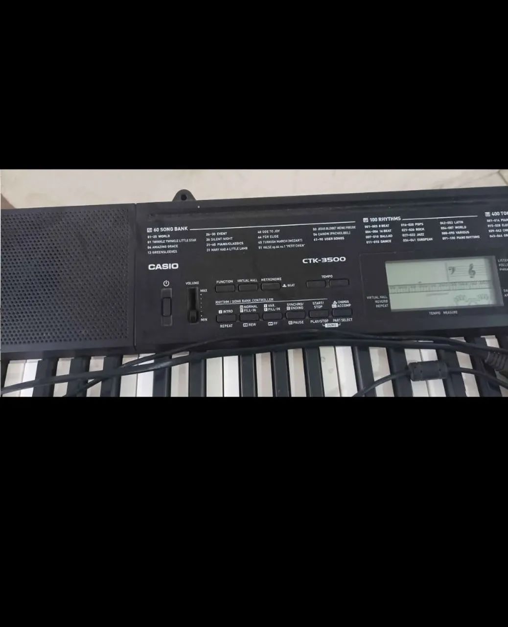 Teclado Casio CTK 3500 com o suporte  - Foto 3