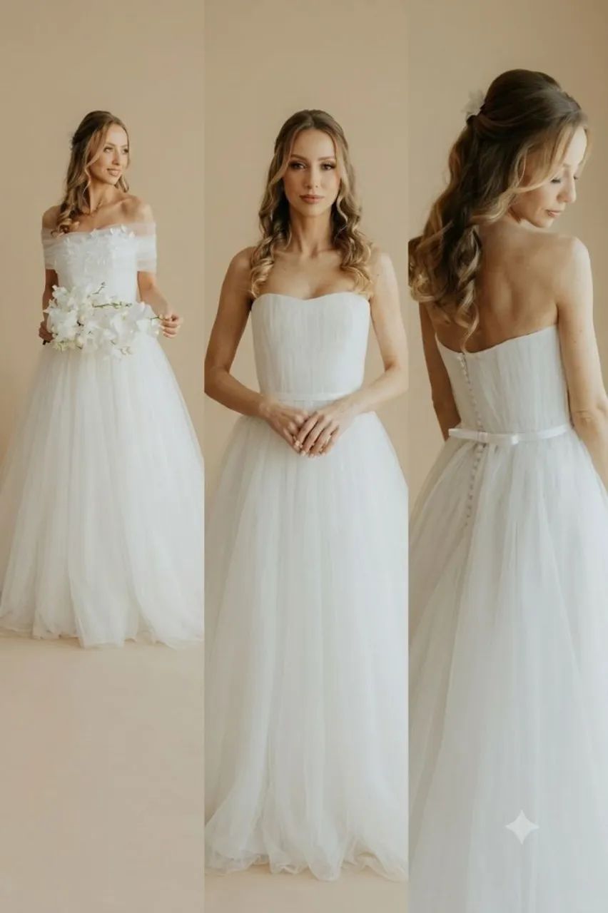 Vestido de noiva delicado e romântico  - Foto 5