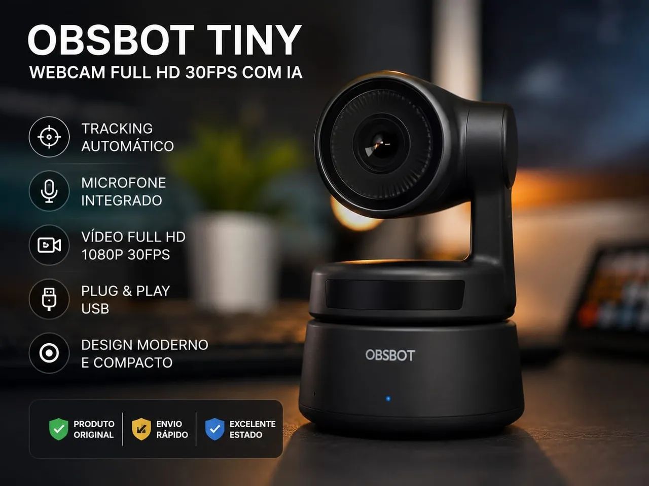 Webcam OBSBOT profissional 