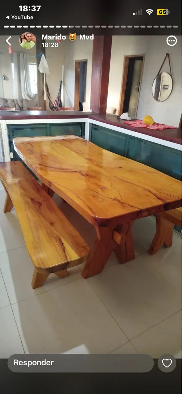 Mesa rústica 