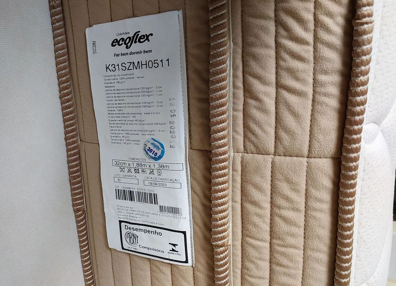 Colchão Ecoflex seminovo - Excelente  - Foto 3