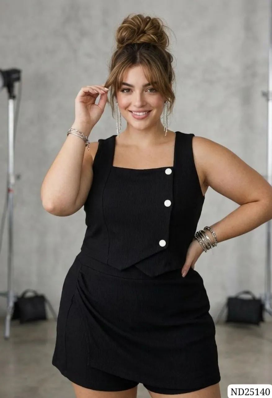 Conjunto plus size em crepe - Foto 2