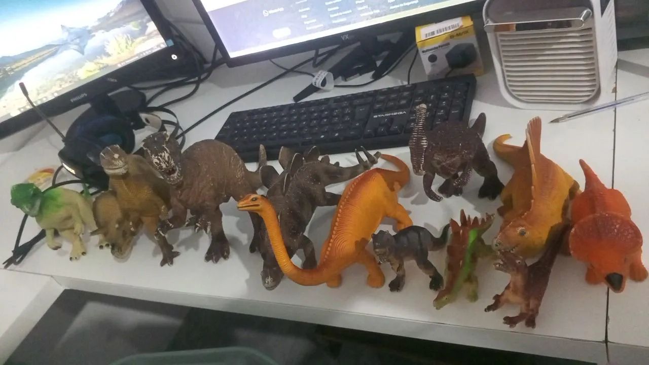 Coleção de dinossauros 