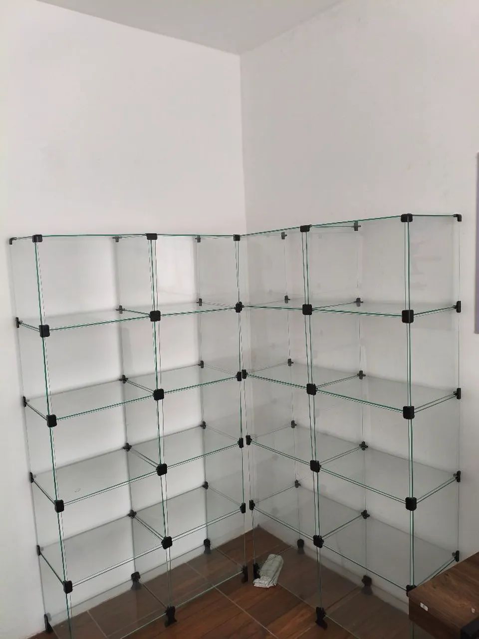 Estante de vidro (mostrador)